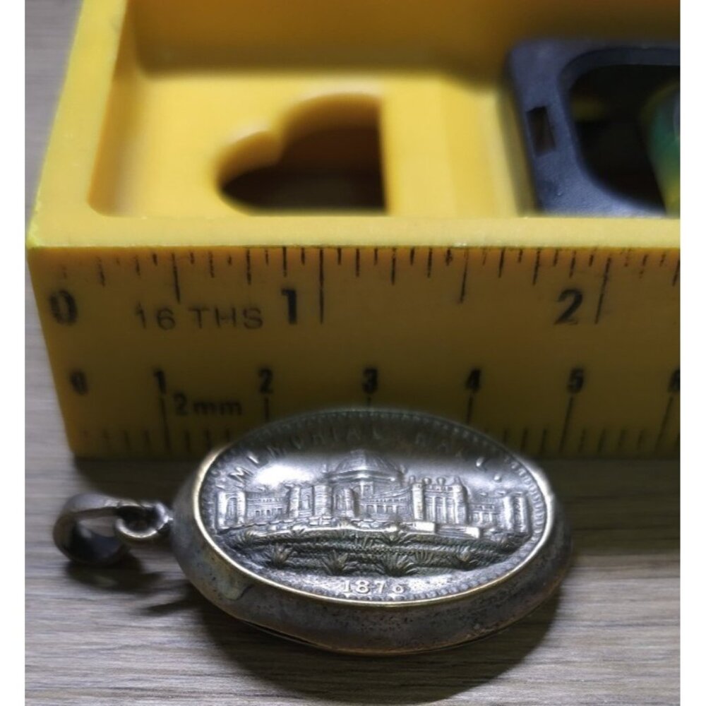 1776-1876 1st World's Fair 250 year America anniversary Centennial Locket - Picture 15 of 16